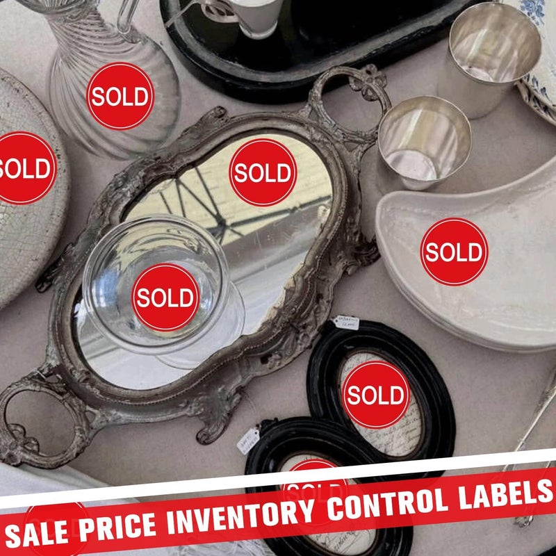Well Tile Red Small Sold Stickers Dot 1" Round Sold Point of Sale Price Pricing Inventory Control Labels for Retail Store Yard Sale 500/Roll - Image 5